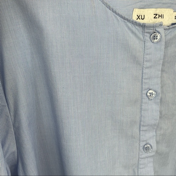 SOLD- XUZHI French Striped Blouse - Picture 4 of 7